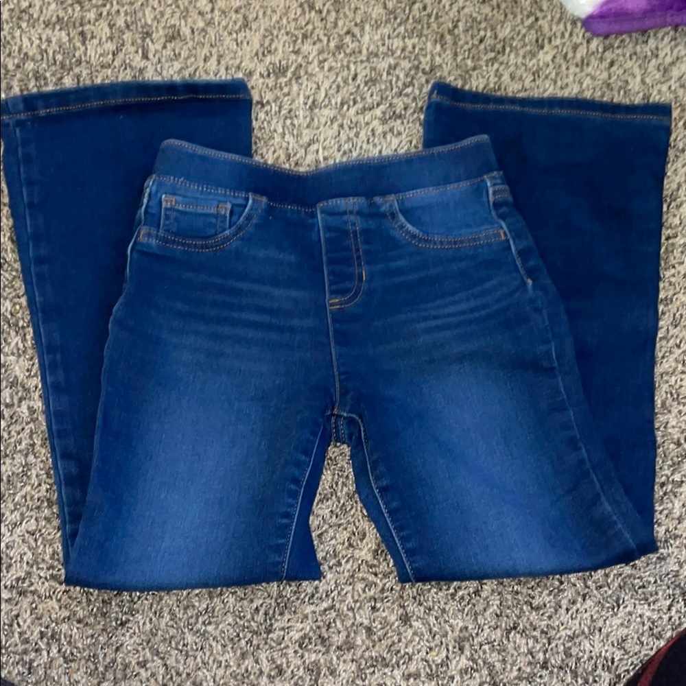 Jumping Beans Kids Stretchy Bell Bottom Blue Jeans